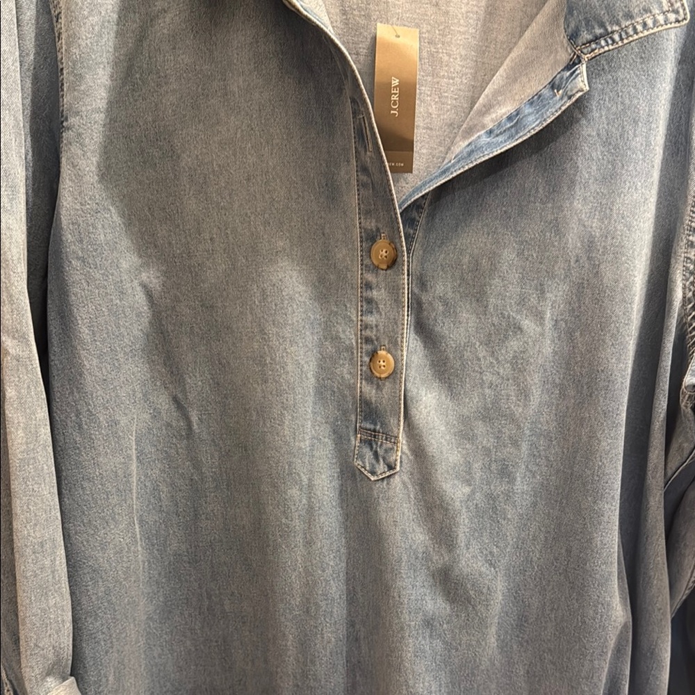 Denim Shirt Dress - Picture 3 of 5